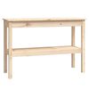 vidaXL Tavolo Consolle 110x40x75 cm in Legno Massello di Pino