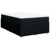 vidaXL Giroletto a Molle con Materasso Nero 120x190 cm in Tessuto