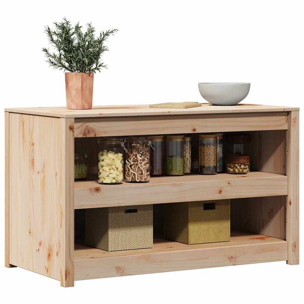 vidaXL Mobile da cucina con lo scaffale Marrone 106 x 55 x 64 cm