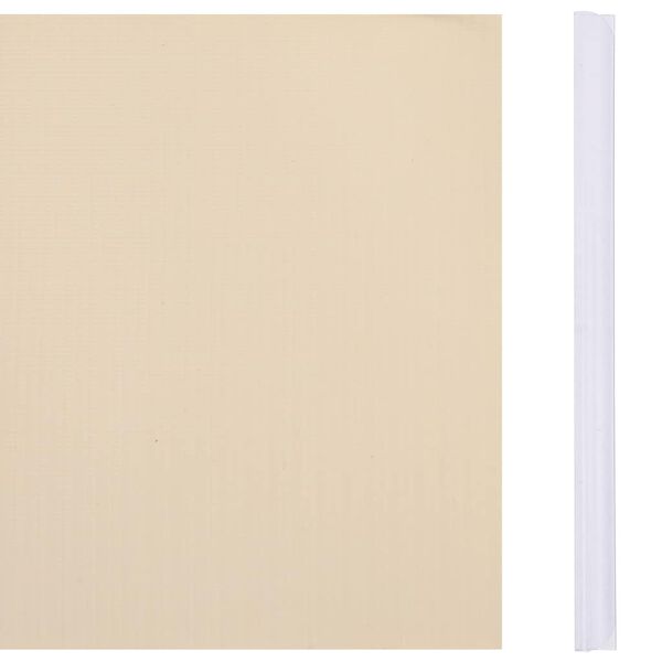 vidaXL Recinzione Frangivento da Giardino PVC 35x0,19 m Crema