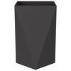 vidaXL Fioriera 2 pcs Nero 50 x 50 x 75 cm Acciaio