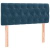 vidaXL Testiera Blu Scuro 100x7x78/88 cm in Velluto