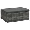vidaXL Set Divani da Giardino 4 pz con Cuscini in Polyrattan Grigio