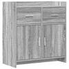 vidaXL Credenza Sonoma grigio 75 x 36 x 80 cm Legno ingegnerizzato