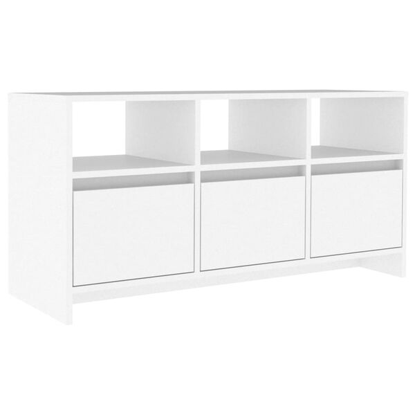 vidaXL Mobile Porta TV Bianco 102x37,5x52,5 cm in Truciolato