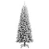 vidaXL Albero di Natale Artificiale con Neve Floccata 180 cm PVC e PE
