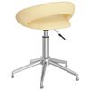 vidaXL Sedie da Pranzo Girevoli 4 pz Crema in Similpelle