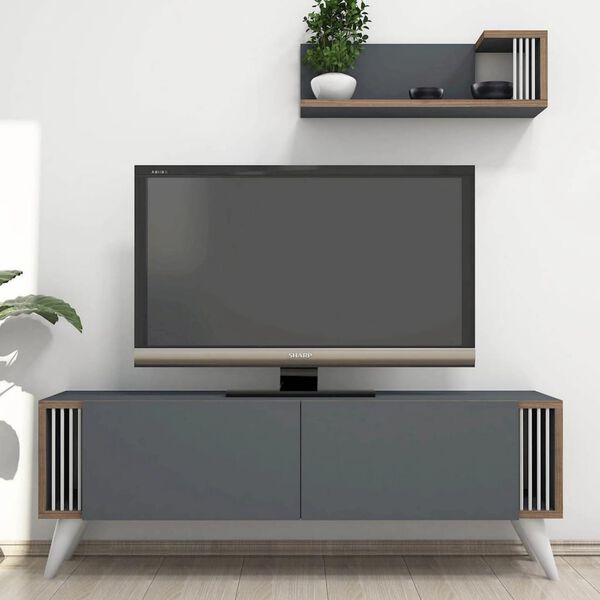 Homemania Mobile Porta TV Nicol 120x31x42 cm Antracite