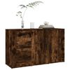 vidaXL Credenza Rovere Fumo 100x33x59,5 cm in Legno Multistrato