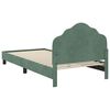 vidaXL Struttura letto bambini con testata Verde Mare 80 x 200 cm