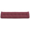 vidaXL Cuscino per Schiena Rosso Vino 200 x 24 x 50 cm Tessuto