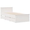 vidaXL Letto Libreria senza Materasso Bianca 90x200 cm Legno di Pino