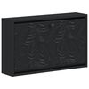 vidaXL Mobiletto per Scarpe da Muro DELFT 71 x 17 x 43 cm Nero