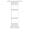 vidaXL Tavolo da Bar Bianco 60x60x110 cm