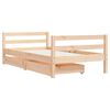 vidaXL Giroletto per Bambini con Cassetti 80x160cm Legno Massello Pino
