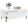 vidaXL Tavolino Salotto Bianco Lucido 90x50x36,5 cm Legno Multistrato