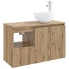vidaXL Set di mobili per il bagno 2 pz Rovere Artigianale