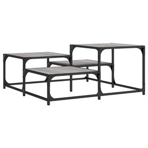 vidaXL Tavolino Salotto Grigio Sonoma 87,5x87,5x40cm Legno Multistrato