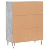 vidaXL Credenza Grigio Cemento 69,5x34x90 cm in Legno Multistrato