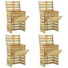 vidaXL Compostiere da Giardino Doghe 4 pz 80x50x100 cm Pino Impregnato