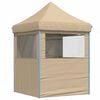 vidaXL Tendone per Feste Pieghevole Pop-Up con 4 Pareti Beige