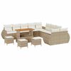 vidaXL Set Divano da Giardino 14 pz 14-Numero di posti beige e panna