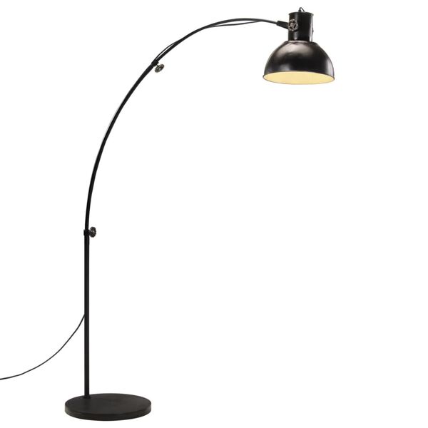 vidaXL Lampada da Terra 25 W Nera 150 cm E27