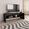 vidaXL Mobile Porta TV Nero 120x40x40 cm in Legno Multistrato