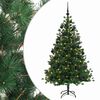 vidaXL Albero di Natale artificiale con palline 150 cm 150 LED