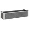 vidaXL Letto rialzato da giardino Grigio 100 x 30 x 22 cm