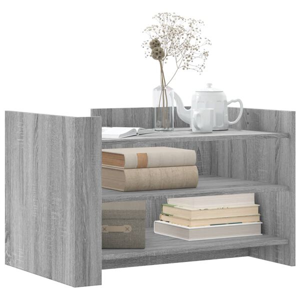 vidaXL Tavolino Salotto Grigio Sonoma 80x50x50 cm Legno Multistrato