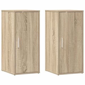 vidaXL Scarpiere 2 pz Rovere Sonoma 32x35x70 cm in Truciolato
