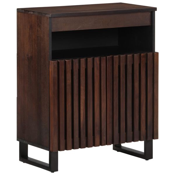 vidaXL Credenza Marrone 60x34x75 cm in Legno Massello di Mango