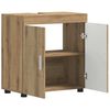 vidaXL Set di Armadi da Bagno TULUM Rovere artigianale 60 x 34 x 63 cm