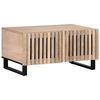 vidaXL Tavolino da Salotto Bianco 80x51x40 cm Legno Massello di Mango