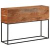 vidaXL Tavolo Consolle 110x30x75cm in Legno Massello di Acacia e Ferro