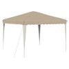 vidaXL Tenda per feste a pop-up 288 x 288 x 245 cm Crema