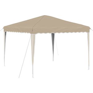 vidaXL Tenda per feste a pop-up 288 x 288 x 245 cm Crema