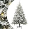vidaXL Albero di Natale Artificiale Pre-illuminato con Set di Palline