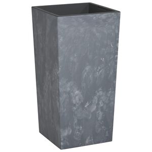 vidaXL Fioriera con Interno Rimovibile Grigio 21/49 L PP Cemento
