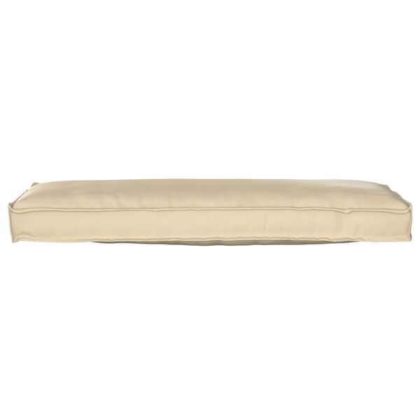 vidaXL Set di Cuscini per Pallet 2 pcs Beige 120 x 40 x 8 cm