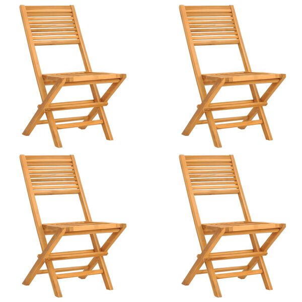 vidaXL Set da Pranzo per Giardino 5 pz in Legno Massello di Teak
