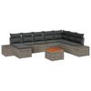 vidaXL Set Divano da Giardino 9 pz Grigio