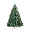 vidaXL Albero di Natale artificiale con 300 LED Verde 180 cm PE e PVC