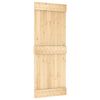 vidaXL Porta Scorrevole con Set Hardware 85x210 cm Legno Massello Pino