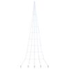 vidaXL Albero di Natale LED con picchetti per il terreno Bianco freddo