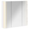 vidaXL Mobiletto per specchio da bagno Bianco 63,5 x 15,5 x 60,5 cm