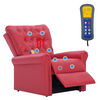 vidaXL Poltrona Massaggiante Reclinabile Rossa in Similpelle