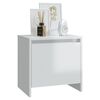 vidaXL Comodini 2 pz Bianco Lucido 45x34x44,5 cm in Truciolato