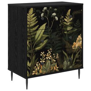 vidaXL Cassettiera RHENEN Stampa tropicale 66 x 36,5 x 76 cm
